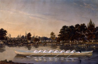 Das Bootsrennen, ca. 1850 von Charles J. Basébé